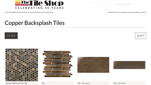 TileShop - Copper Mosaic & Porcelain Tiles