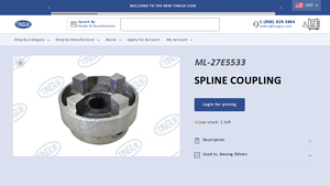 Tingue - Spline Coupling