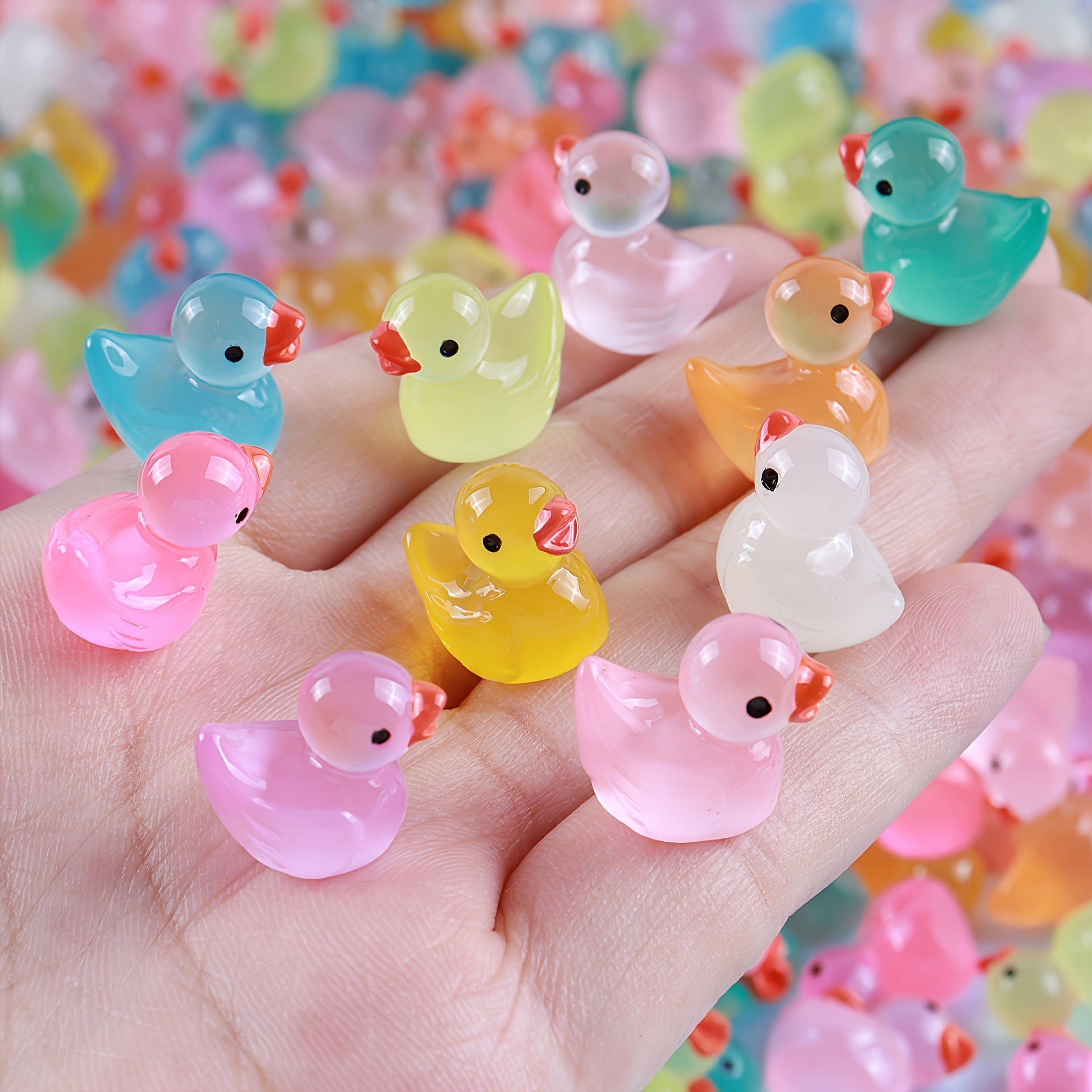 An application scenario or product detail of tiny plastic ducks - Image 1