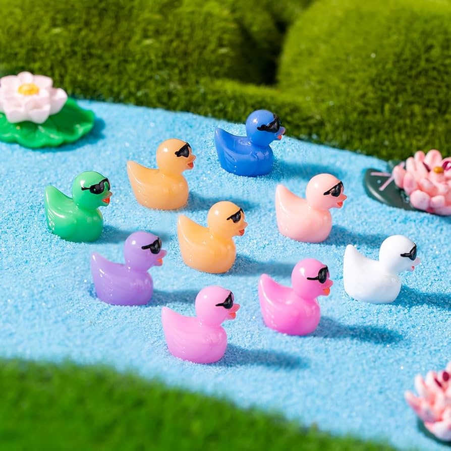 An application scenario or product detail of tiny plastic ducks - Image 5
