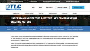 Thomson Lamination Company - High-Precision Motor Laminations