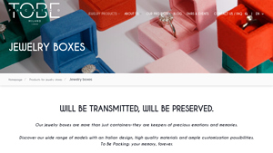 To Be Packing - Jewelry Boxes