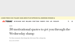 Today - Motivational Wednesday Quotes