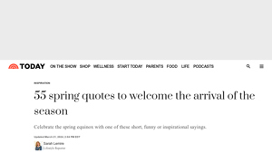 Today.com - Spring Quotes Collection