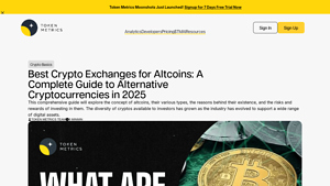 Screenshot of Best Crypto Exchanges for Altcoins: A Complete Guide to Alternative ...