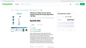 TaffOmicron - Water Flosser Dental Irrigator BV-609