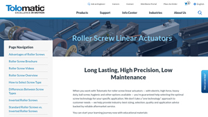 Tolomatic - Roller Screw Linear Actuators