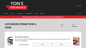 Ton's Performance - Cloth Braided Primary Wire & Looms