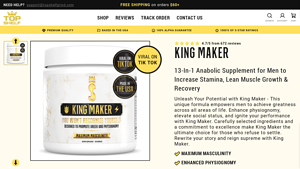 Top Shelf Grind - King Maker 13-In-1 Anabolic Supplement