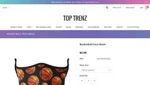 Top Trenz - Basketball Face Mask