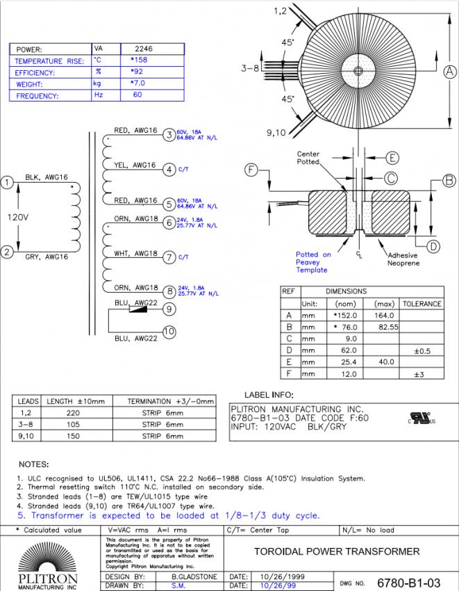 An application scenario or product detail of toroidal transformer dimensions chart - Image 10