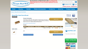 Torrington Brush Works - Brass Wire Hand Scrub Brush