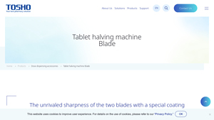 Tosho - Tablet Halving Machine Blade