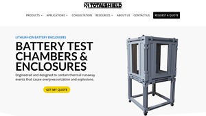 Total Shield - Battery Test Chambers & Enclosures