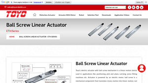 Toyorobotics - Ball Screw Linear Actuator - ETH Series