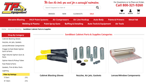 TP Tools - Sandblast Cabinet Parts & Supplies