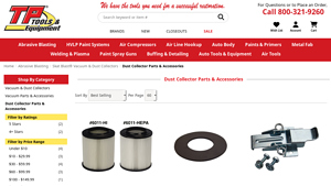 TP Tools - Dust Collector Parts & Accessories