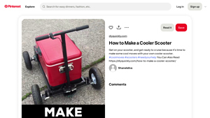 Pinterest - DIY Scooter Cooler