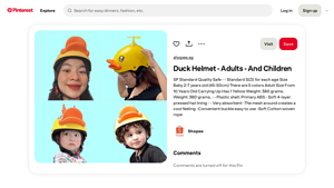 Duck Helmet - Safe and Stylish Headgear for All Ages