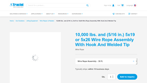 Tractel - Heavy-Duty Wire Rope Assembly