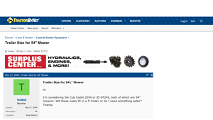 Cub Cadet - 2554 Mower