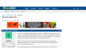 Case 580D - Hydraulic Piston Solutions