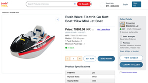 Rush Wave - Electric Go Kart Boat