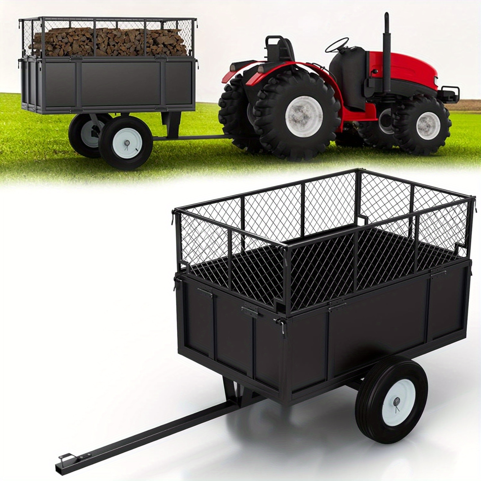An application scenario or product detail of trailer for sit on mower - Image 7