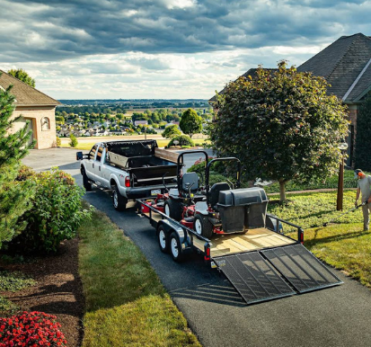 An application scenario or product detail of trailer for sit on mower - Image 9