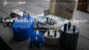 Traveling Savage - Voltage Guide for Scotland
