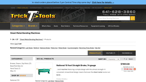 Trick-Tools - Sheet Metal Bending Machines
