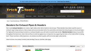 Trick Tools - Exhaust Benders & Fabrication Tools
