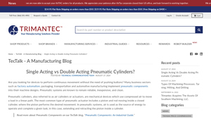 Trimantec - Single Acting Pneumatic Cylinder