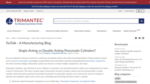 Trimantec - Single Acting Pneumatic Cylinder