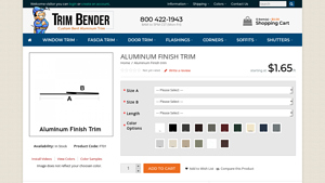 Trimbender - Aluminum Finish Trim
