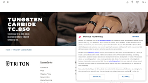 Triton Jewelry - Tungsten Carbide Wedding Bands