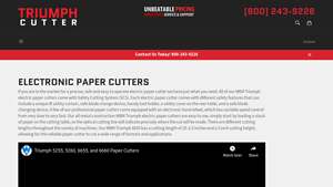 Triumph - MBM Triumph 4305 Manual 16.8 Paper Cutter