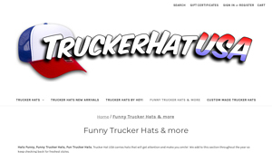 Trucker Hat USA - Funny Trucker Hats