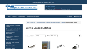 TS Distributors - Latch with PVC Dipped Bolt Grip