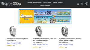 Tungsten Affinity - Brushed Tungsten Ring with Rose Gold Offset Channel