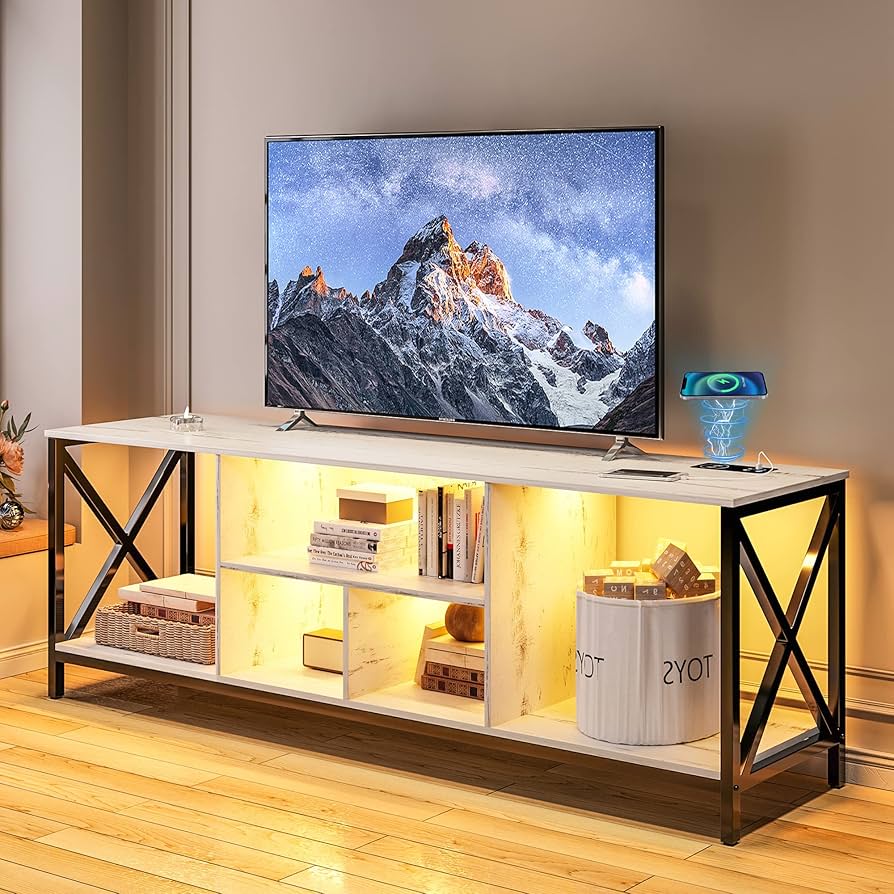 Featured image for the tv stand with led lights guide