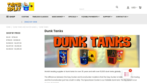 Twister Display - Dunk Tanks