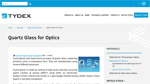 Tydex Optics - Fused Quartz & Fused Silica