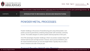 UARK - Powder Metallurgy Insights