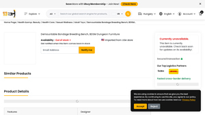 Ubuy - Demountable Bondage Breeding Bench