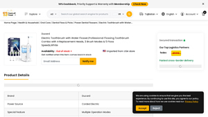 Ubuy - Electric Toothbrush with Water Flosser Combo