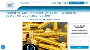 UC Components - Rolled Fastener Threads