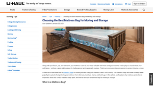 U-Haul - Mattress Bags