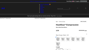Under Armour - HeatGear® Compression Men's Mock Short Sleeve