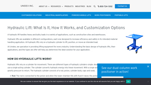 Unidex - Hydraulic Lifts